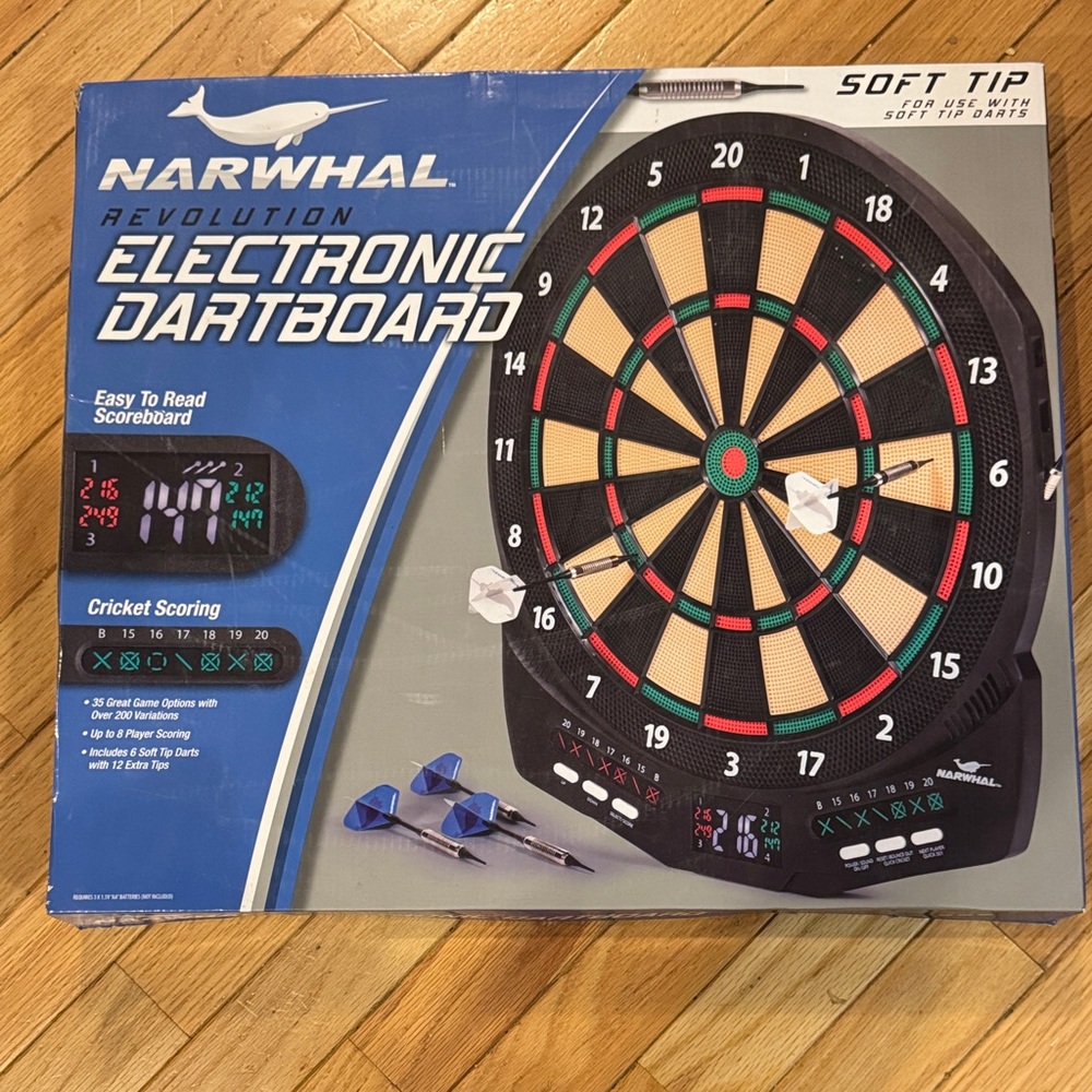 Revolution Electronic Dartboard - Black and Red